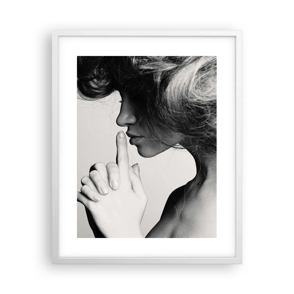 Plakat i hvid ramme - Lyt til sig selv - 40x50 cm