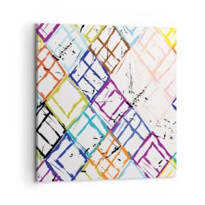 Lærredstryk - Billede på lærred - Celler til udlejning - 60x60 cm