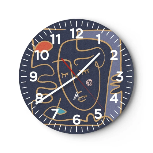 Vægur, Uret - I drømmerier - 30x30 cm