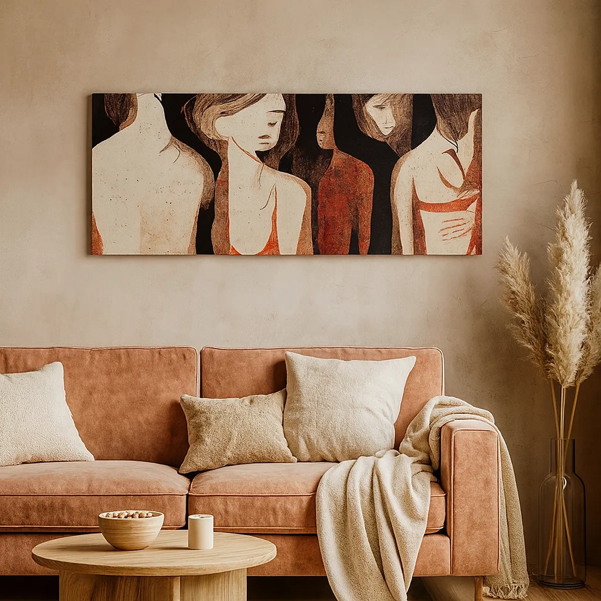 Lærredstryk - Billede på lærred - Mørkets madonnaer - 30x30 cm