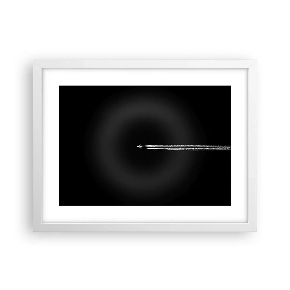 Plakat i hvid ramme - Ind i en anden dimension - 40x30 cm