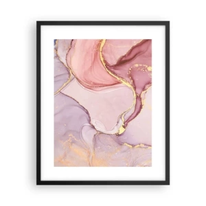 Plakat i sort ramme - Et kærtegn af farver - 40x50 cm