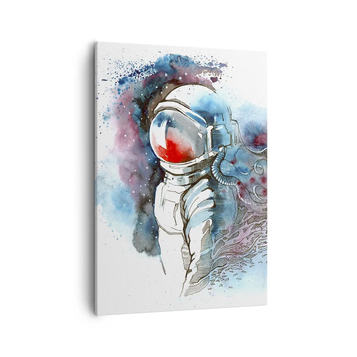 Lærredstryk - Billede på lærred - Alene med kosmos - 50x70 cm