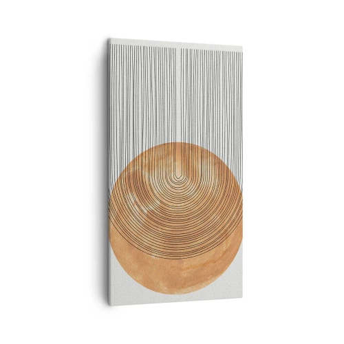 Lærredstryk - Billede på lærred - En solrig komposition - 45x80 cm