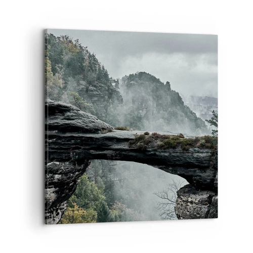 Lærredstryk - Billede på lærred - Eventyret er ved at begynde - 60x60 cm