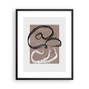Plakat i sort ramme - Komposition - en søgen efter fuldstændighed - 40x50 cm