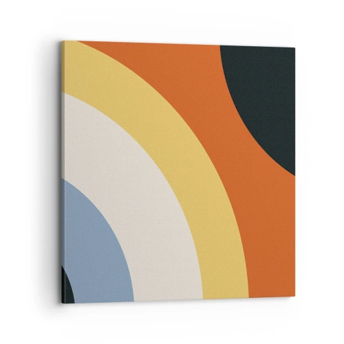 Lærredstryk - Billede på lærred - Over for hinanden - 70x70 cm