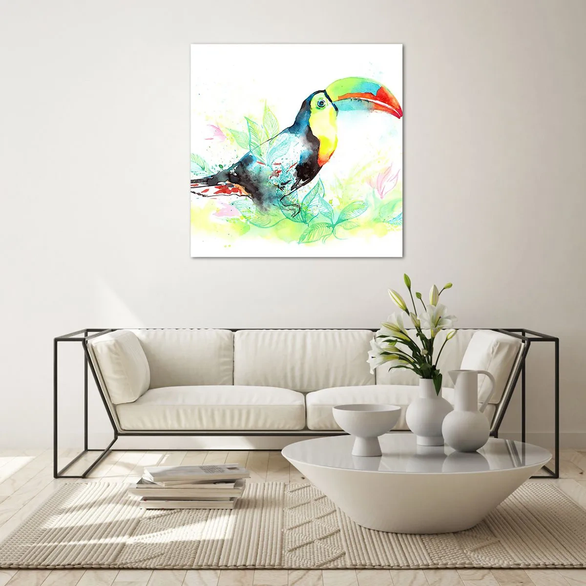 Billede på glas - Farverig som Sydamerika - 70x70 cm