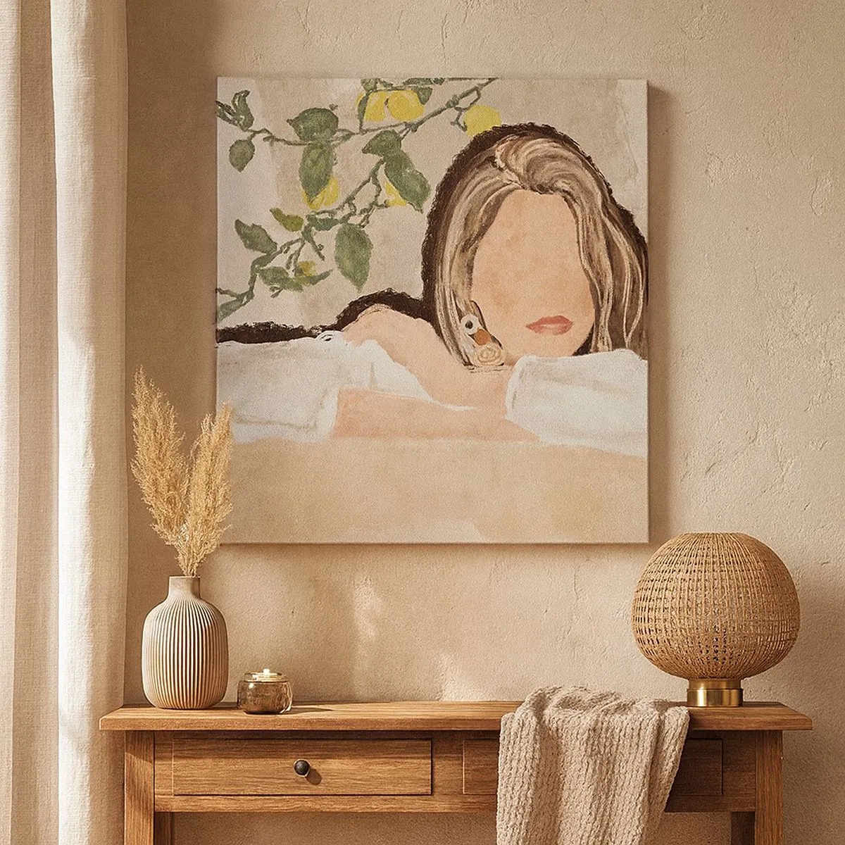 Lærredstryk - Billede på lærred - Sydstaternes skønhed - 30x30 cm