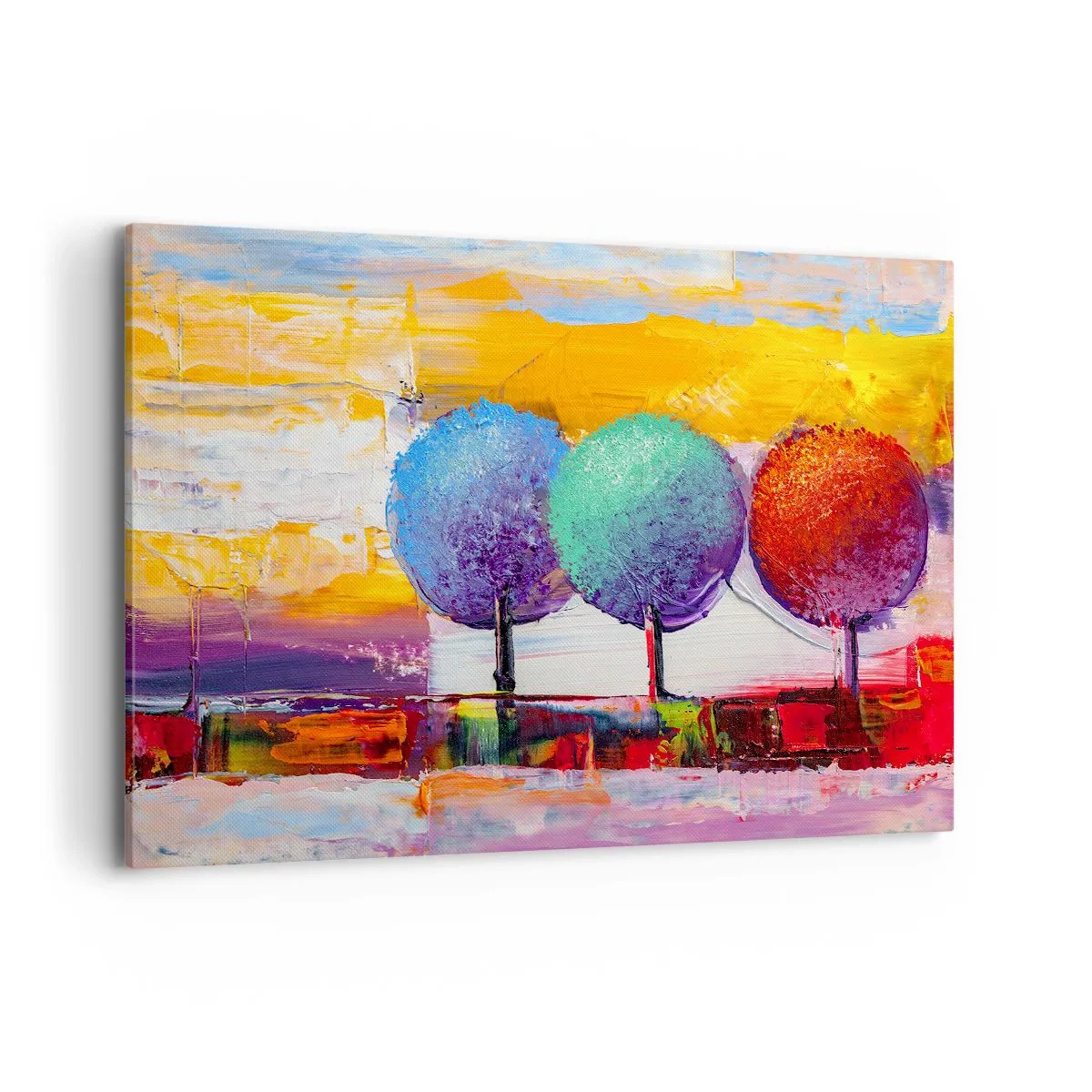 Lærredstryk - Billede på lærred - Tredje gang er lykkens gang - 120x80 cm