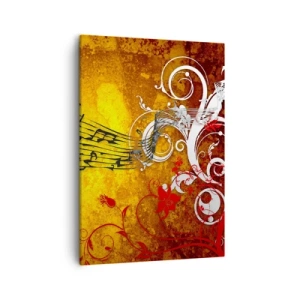Lærredstryk - Billede på lærred - Lad musikken spille - 50x70 cm