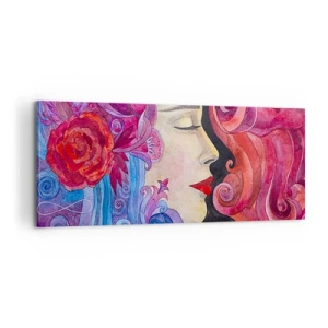 Lærredstryk - Billede på lærred - Art Nouveau er stadig i live - 100x40 cm