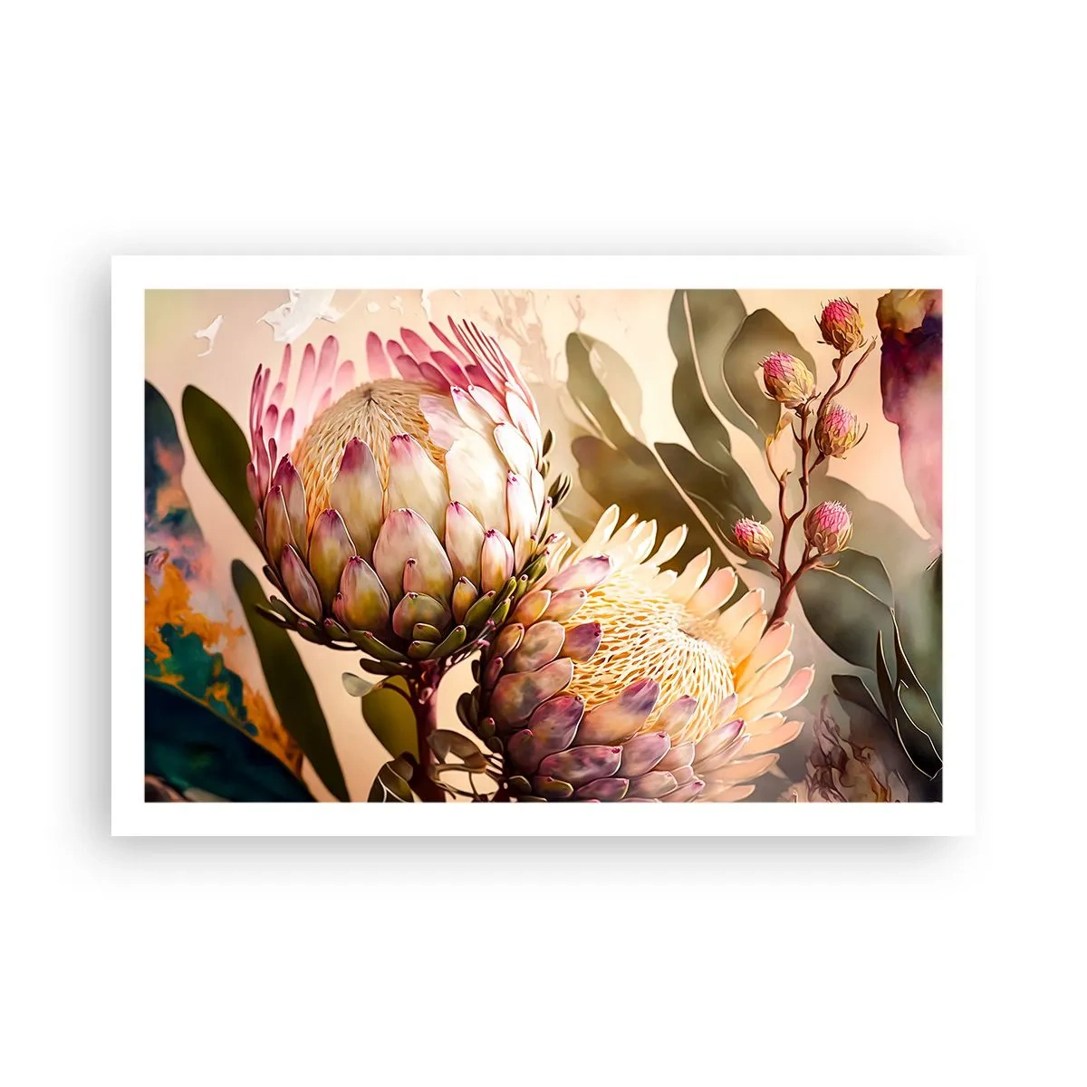 Plakat - Ømt omfavnet - 91x61 cm