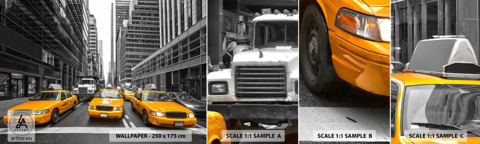 Fototapet Prøve Standard Eco - Det er os, der farver byen - By, New York, Arkitektur - 100x30 cm