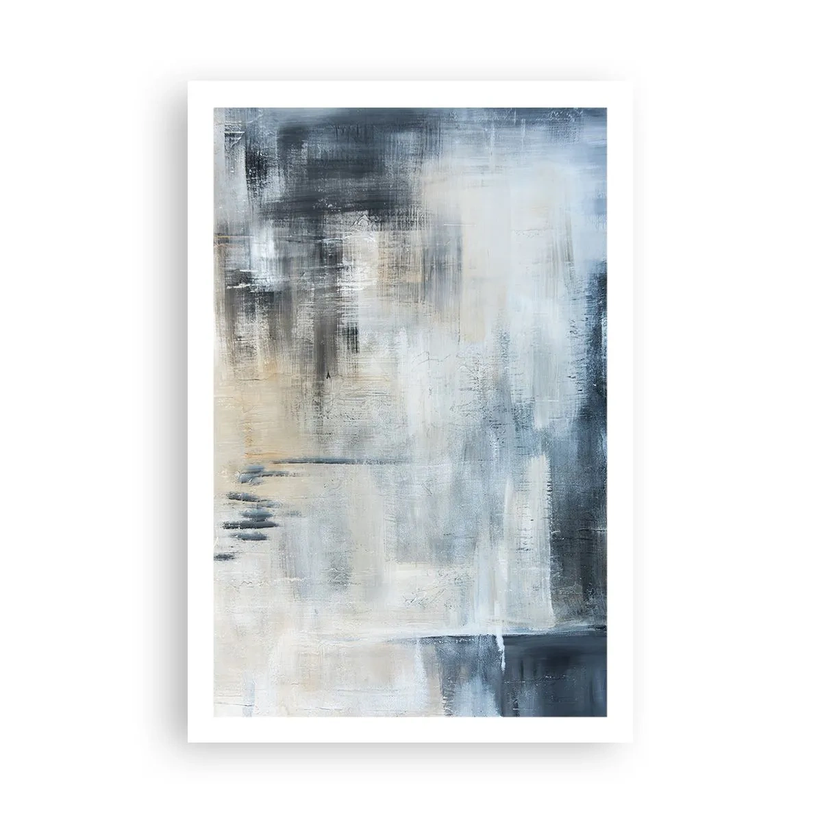 Plakat - Bag et slør af blåt - 61x91 cm