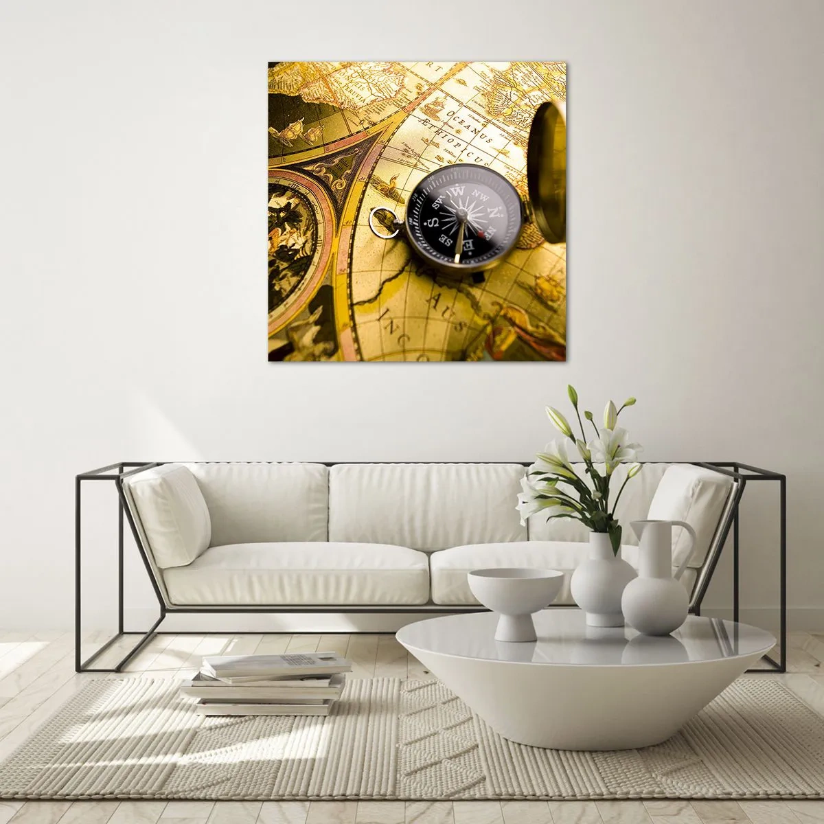 Billede på glas - Eller måske til verdens ende? - 70x70 cm