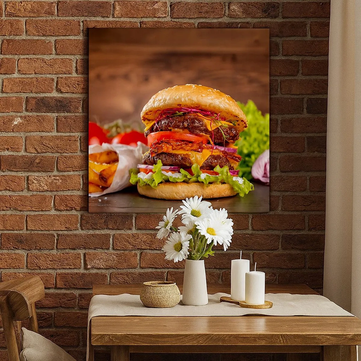 Lærredstryk - Billede på lærred - Forbudt frugt - 30x30 cm