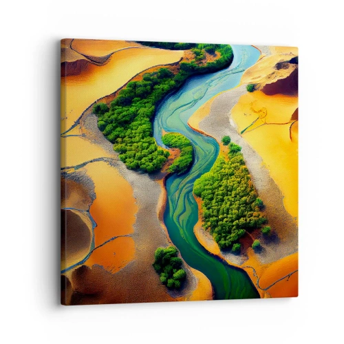 Lærredstryk - Billede på lærred - Livgivende flod - 30x30 cm