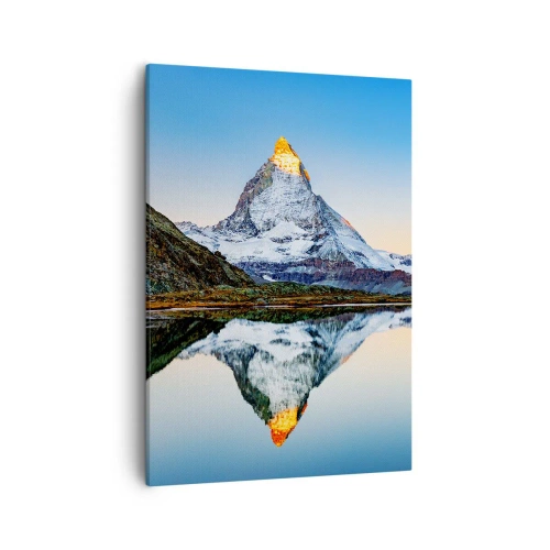 Lærredstryk - Billede på lærred - To verdener - 50x70 cm