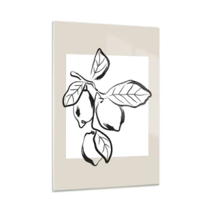 Billede på glas - Hvor citronen modner... - 50x70 cm