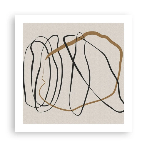 Plakat - Komposition - dans i besiddelse - 50x50 cm