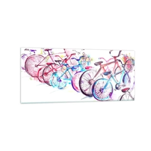 Billede på glas - Antimoto klubmøde - 120x50 cm