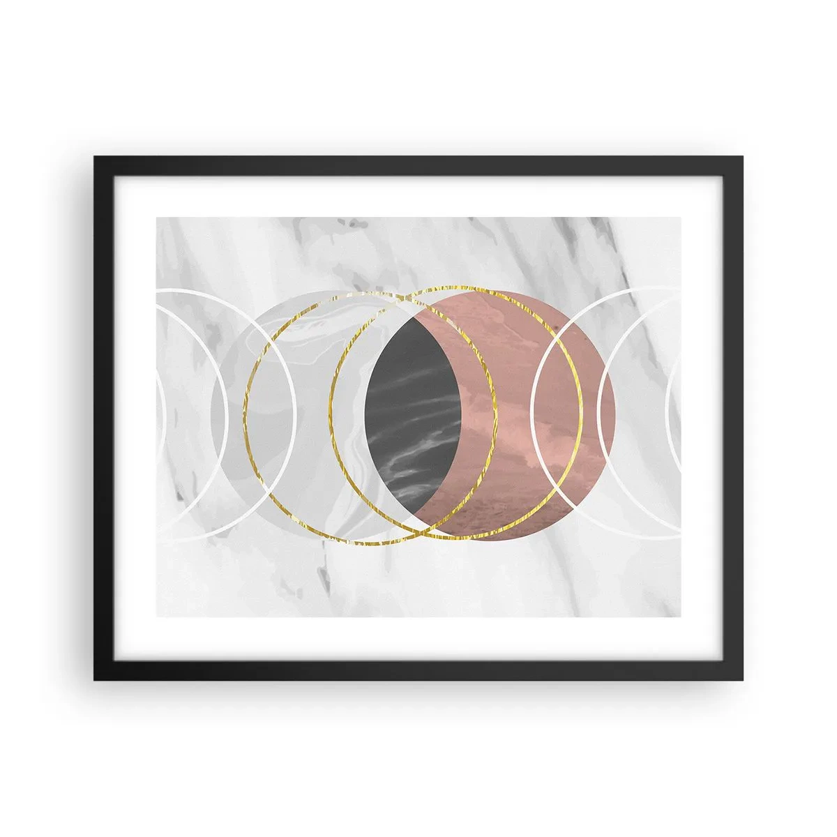 Plakat i sort ramme - Sfærernes musik - 50x40 cm