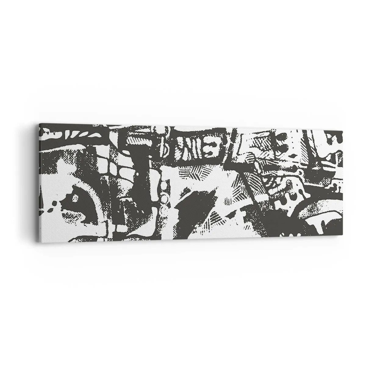 Lærredstryk - Billede på lærred - Orden eller kaos? - 90x30 cm