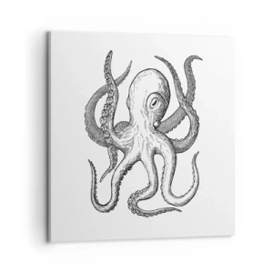 Lærredstryk - Billede på lærred - Dans med bølger - 60x60 cm