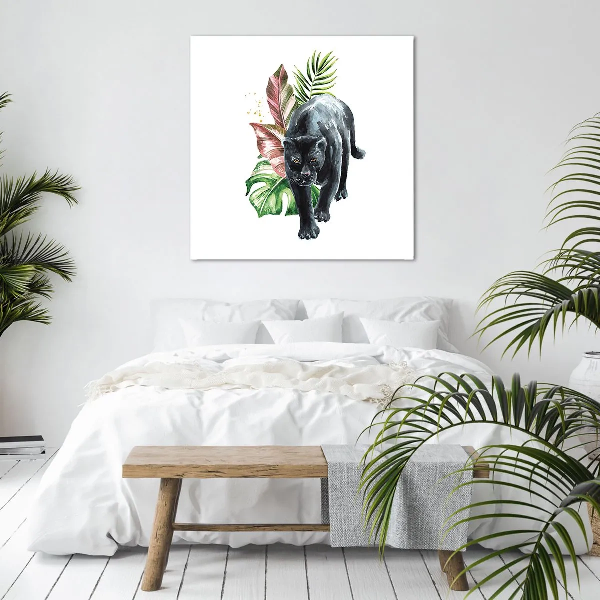 Lærredstryk - Billede på lærred - Vild i hjertet - 60x60 cm