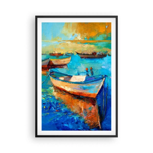 Plakat i sort ramme - I den sydlige bugt - 61x91 cm