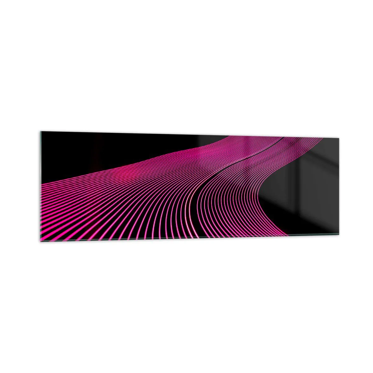 Billede på glas - En allé af lys - 160x50 cm