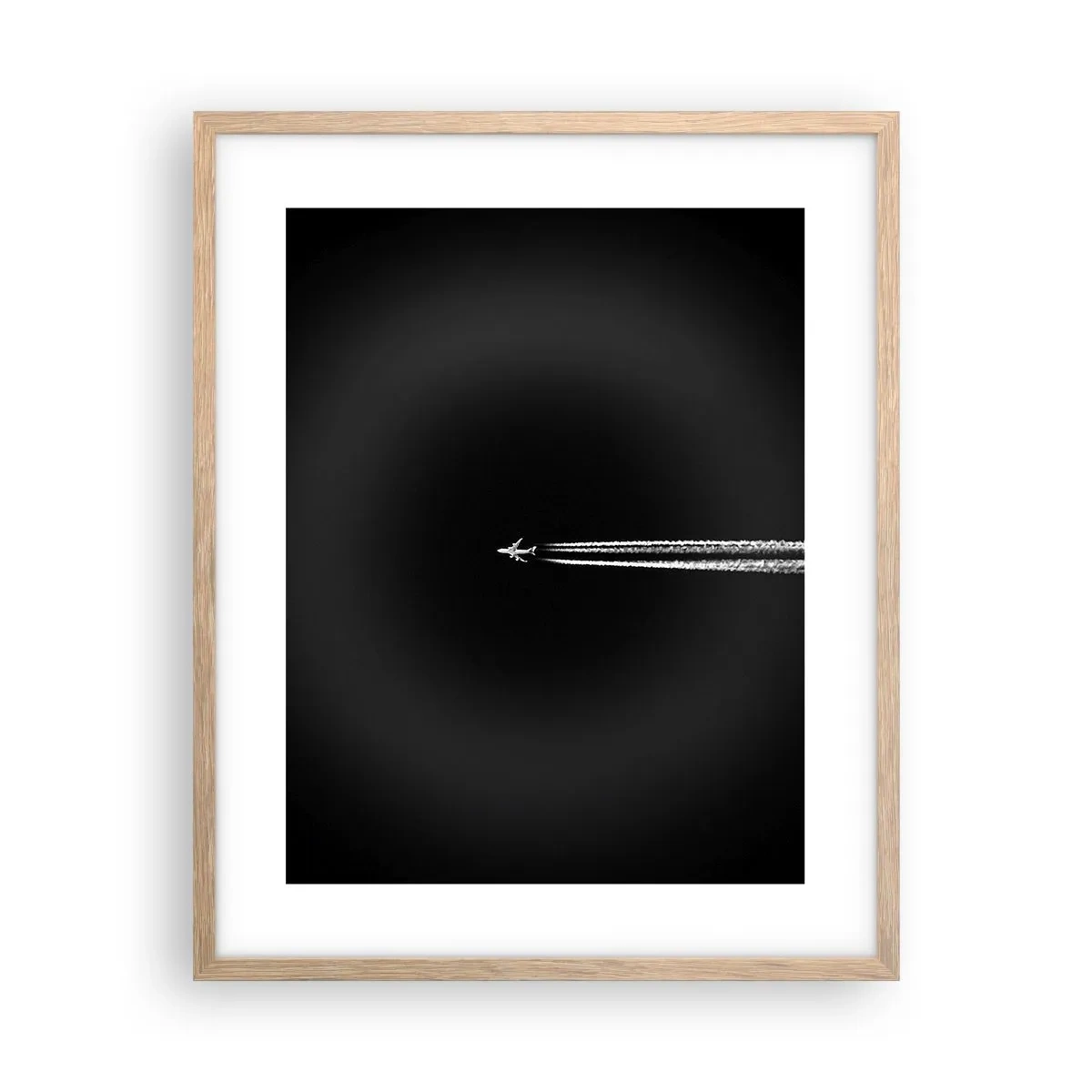 Plakat i ramme af lyst egetræ - Ind i en anden dimension - 40x50 cm