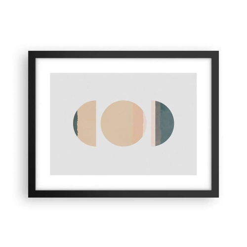 Plakat i sort ramme - Hjul for hjul - 40x30 cm