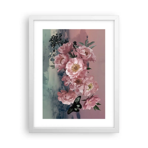 Plakat i hvid ramme - Højdepunktet af romantikken - 30x40 cm