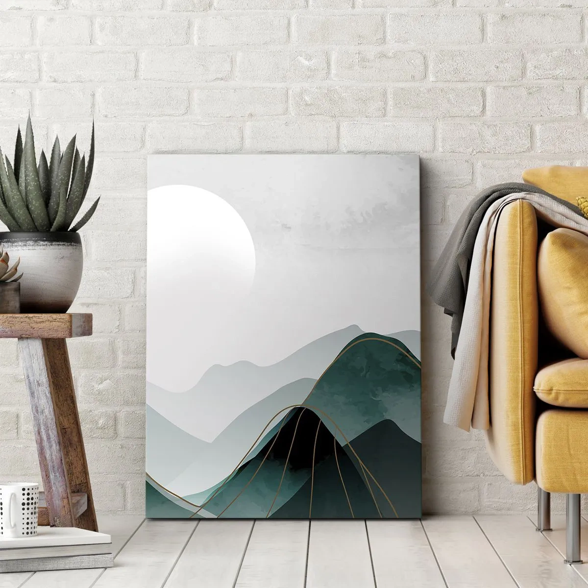 Lærredstryk - Billede på lærred - I fuld majestæt - 65x120 cm