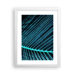 Plakat i hvid ramme - Tekstur af grønt - 30x40 cm