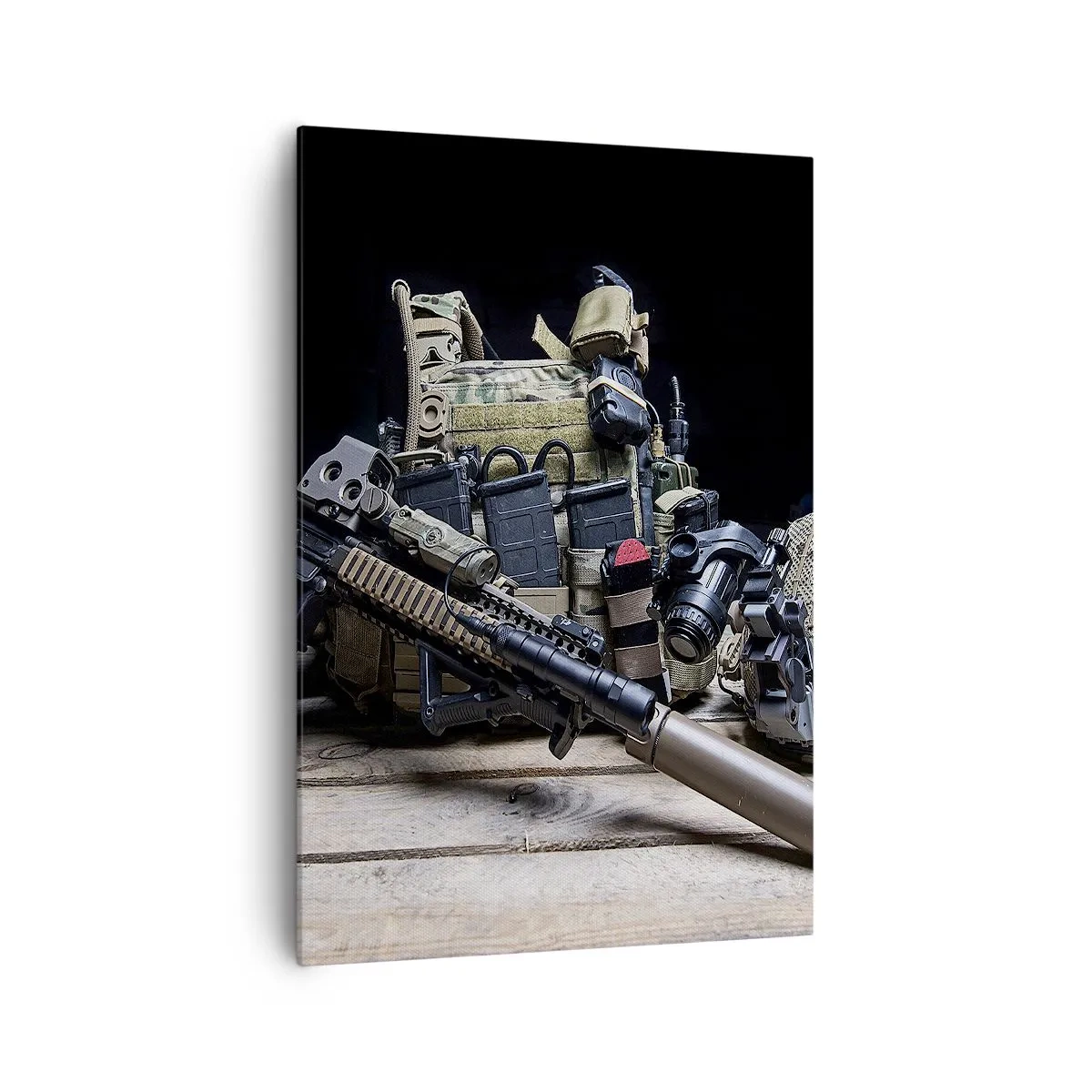 Lærredstryk - Billede på lærred - Hvil! - 70x100 cm