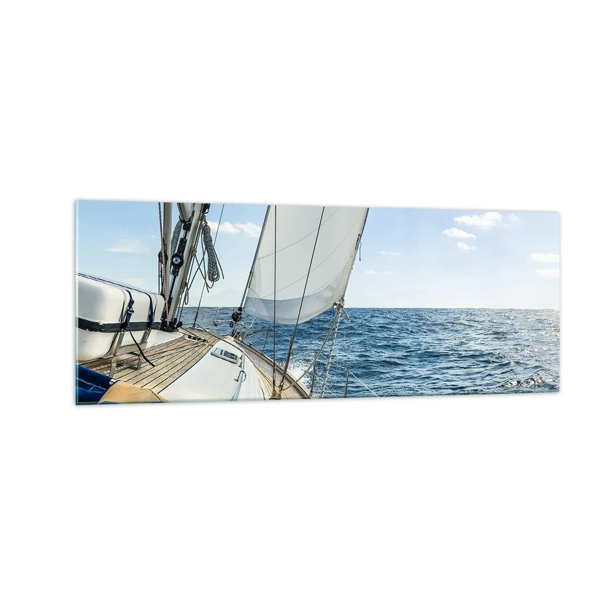 Billede på glas - Ahoj , eventyr - 140x50 cm