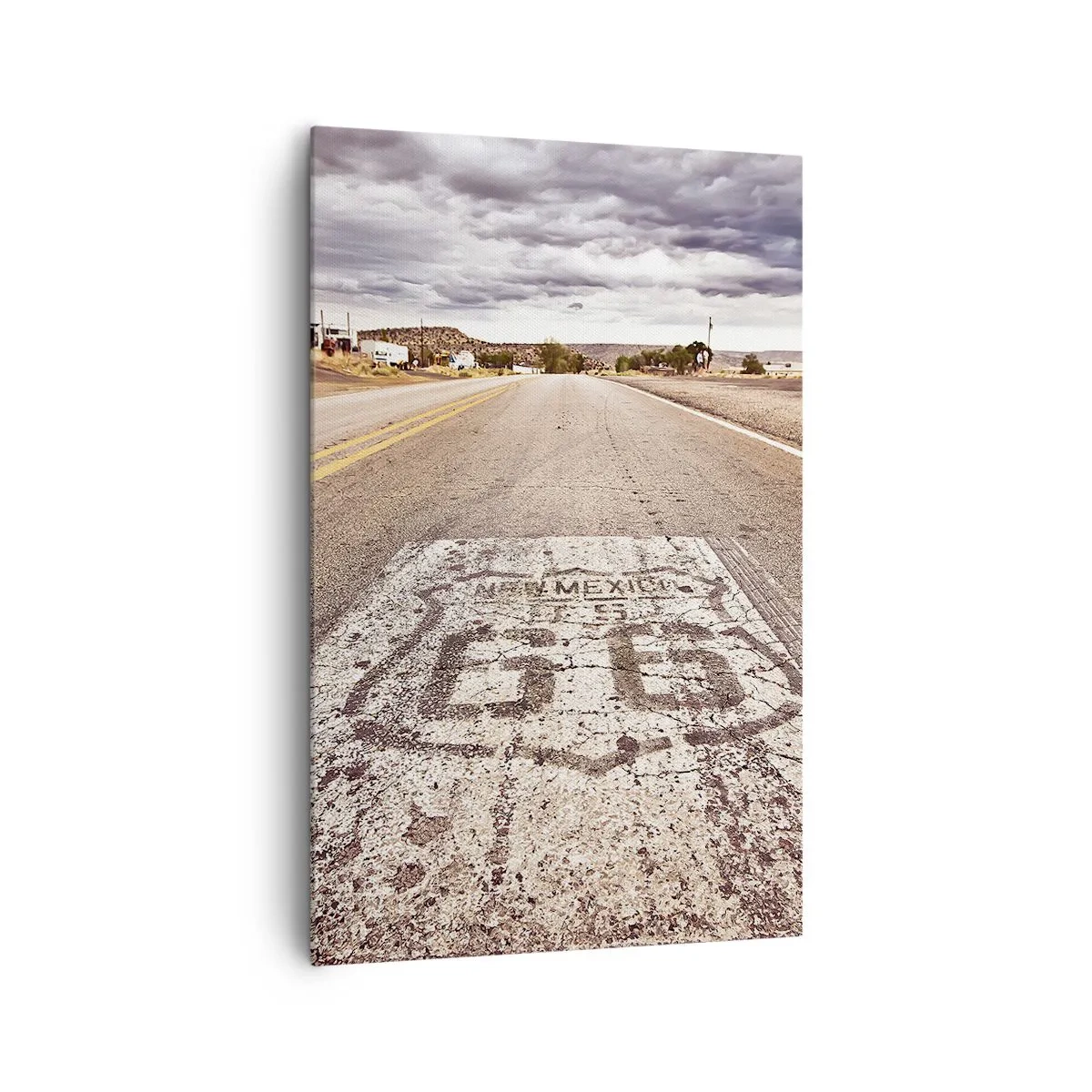 Lærredstryk - Billede på lærred - Mother Road - amerikansk legende - 80x120 cm