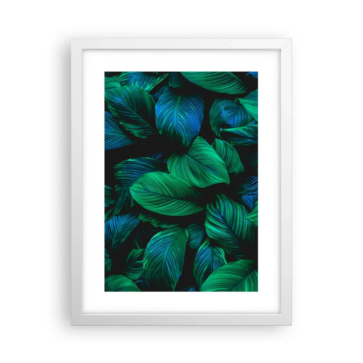 Plakat i hvid ramme - I den grønne flok - 30x40 cm