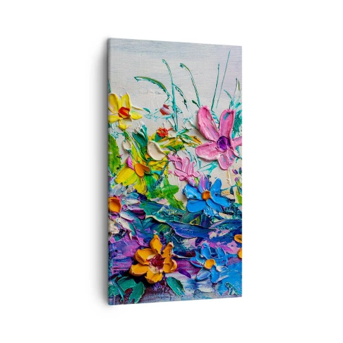 Lærredstryk - Billede på lærred - Overhovedet ikke et stilleben - 45x80 cm