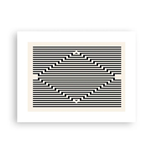 Plakat - Geometrisk illusion - 40x30 cm