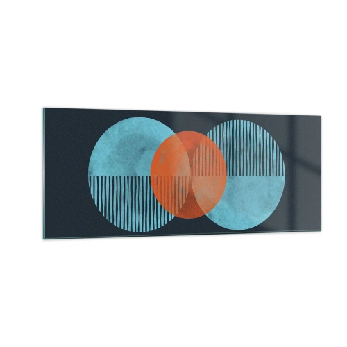 Billede på glas - Symmetrisk sammensætning - 100x40 cm