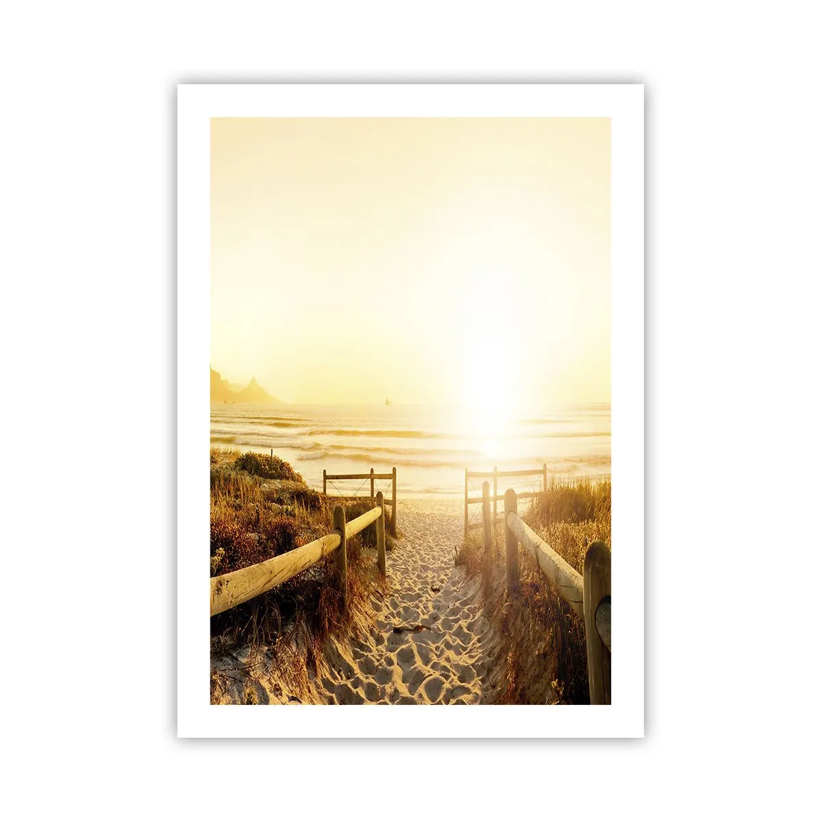 Plakat - Over klitten, mod solen - 50x70 cm