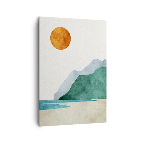 Lærredstryk - Billede på lærred - Landskab, som det burde være - 70x100 cm