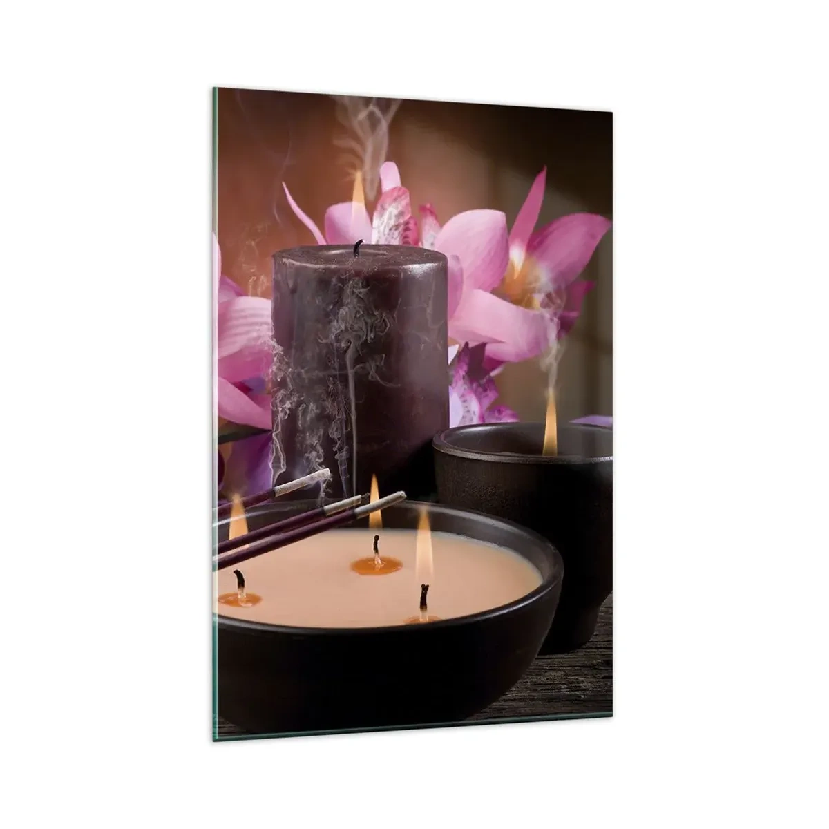 Billede på glas - Rydde sindet, berolige kroppen - 80x120 cm