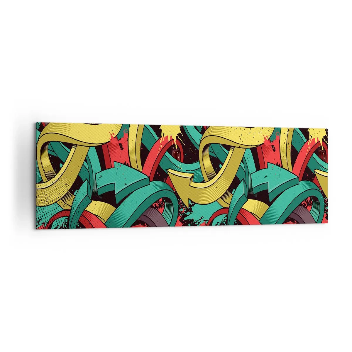 Lærredstryk - Billede på lærred - Hvilken vej skal man gå? - 160x50 cm