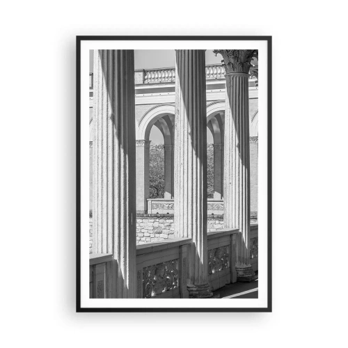 Plakat i sort ramme - Solrig arkade - 70x100 cm