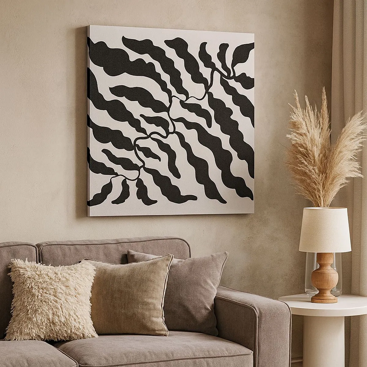 Lærredstryk - Billede på lærred - En firkants natur - 30x30 cm